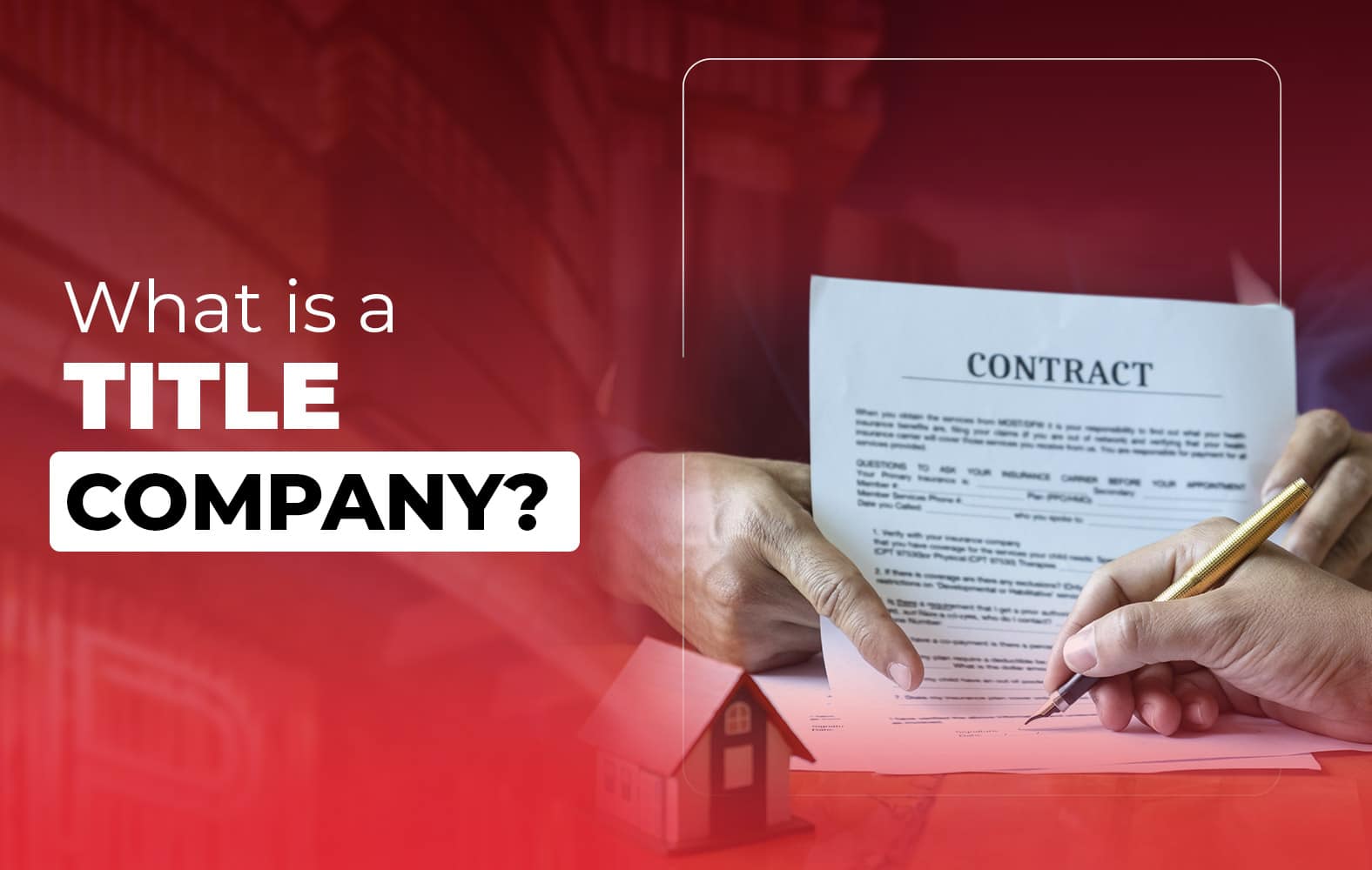 Do you know what the work of a title company is?